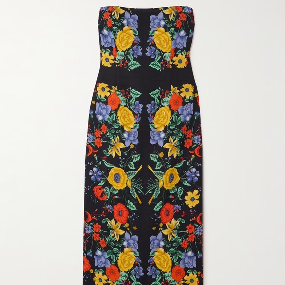 NWT Cara Cara Leah Midi Floral Dress Size 12 (Retail: $595) - Picture 1 of 7